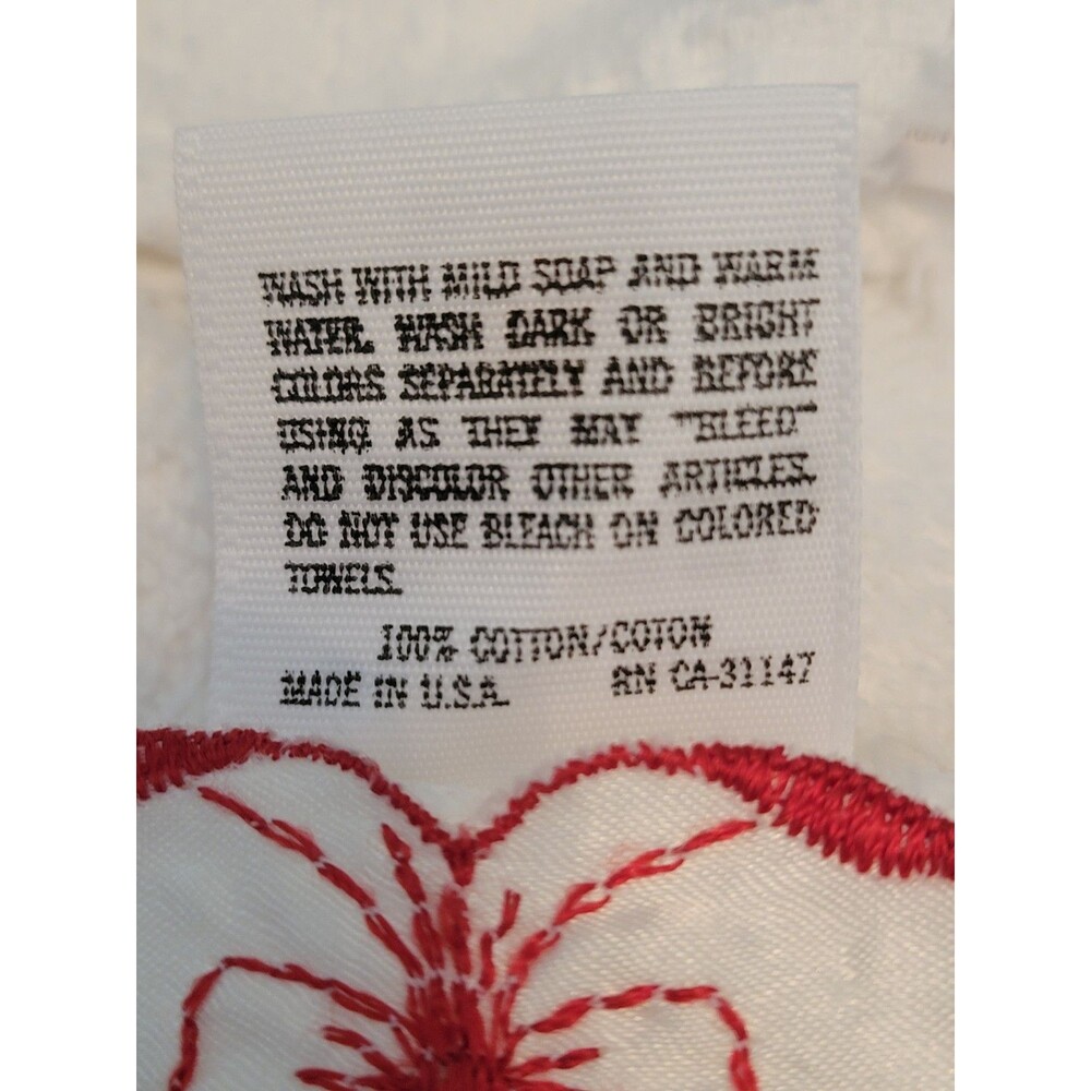 Cannon R.A. Briggs 5 Christmas Bathroom Towel Set Satin Edge - Picture 7 of 8